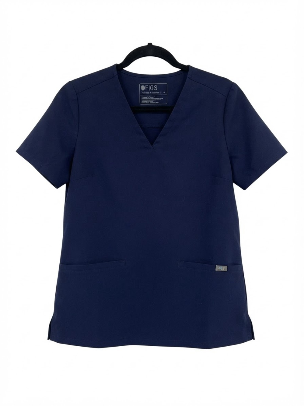 FIGS Technical Collection Navy Scrub Top Style FW1100 Size Small